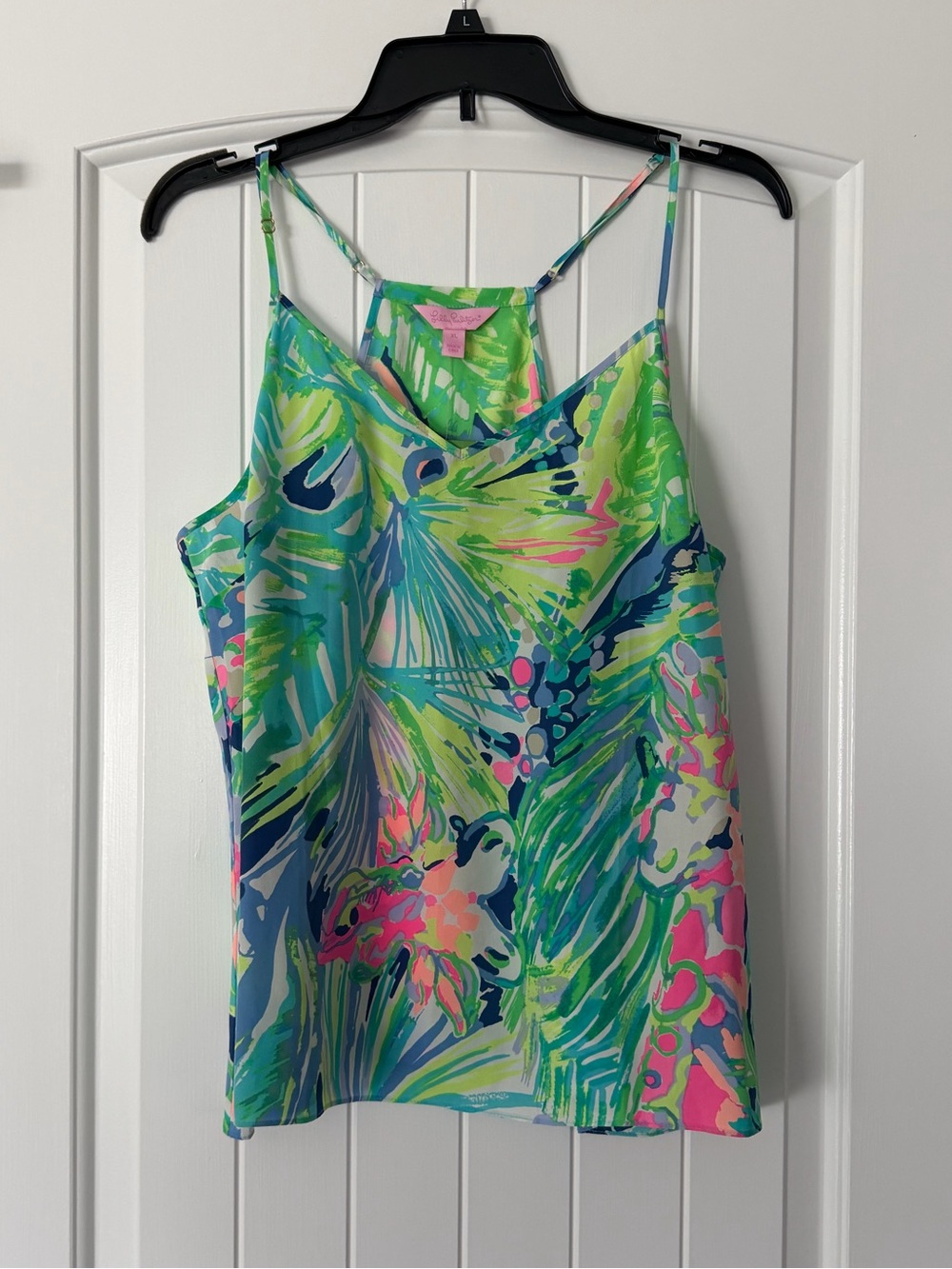 NWT Lilly Pulitzer 100% Silk Dusk Top in size XL - original retail $108